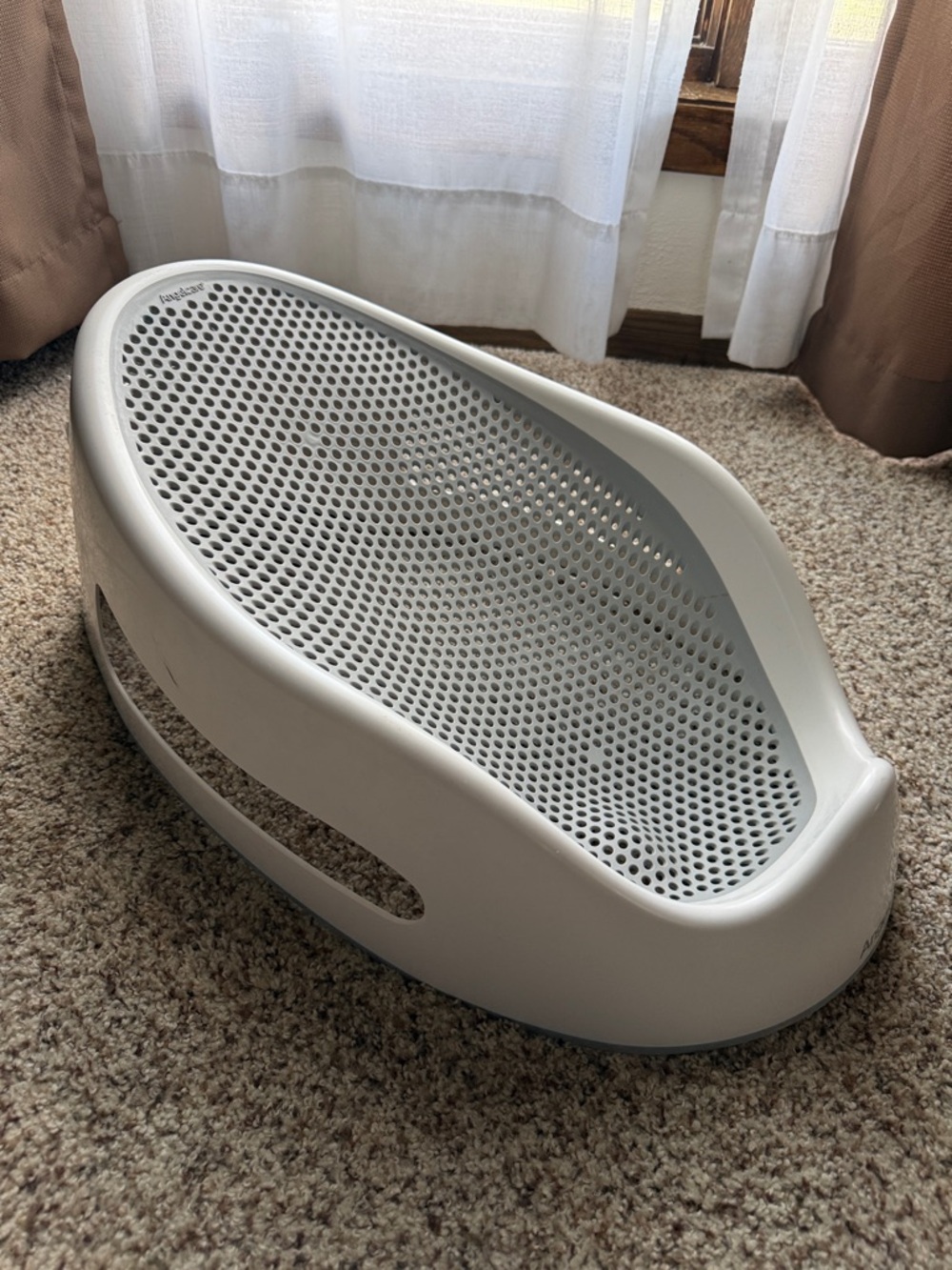 Angelcare Baby Bath Support Seat | Gray | Lightweight Infant Bath Lounger
